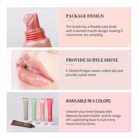 Eudivine thicker overnight layer on lips to illustrate restorative mask benefit