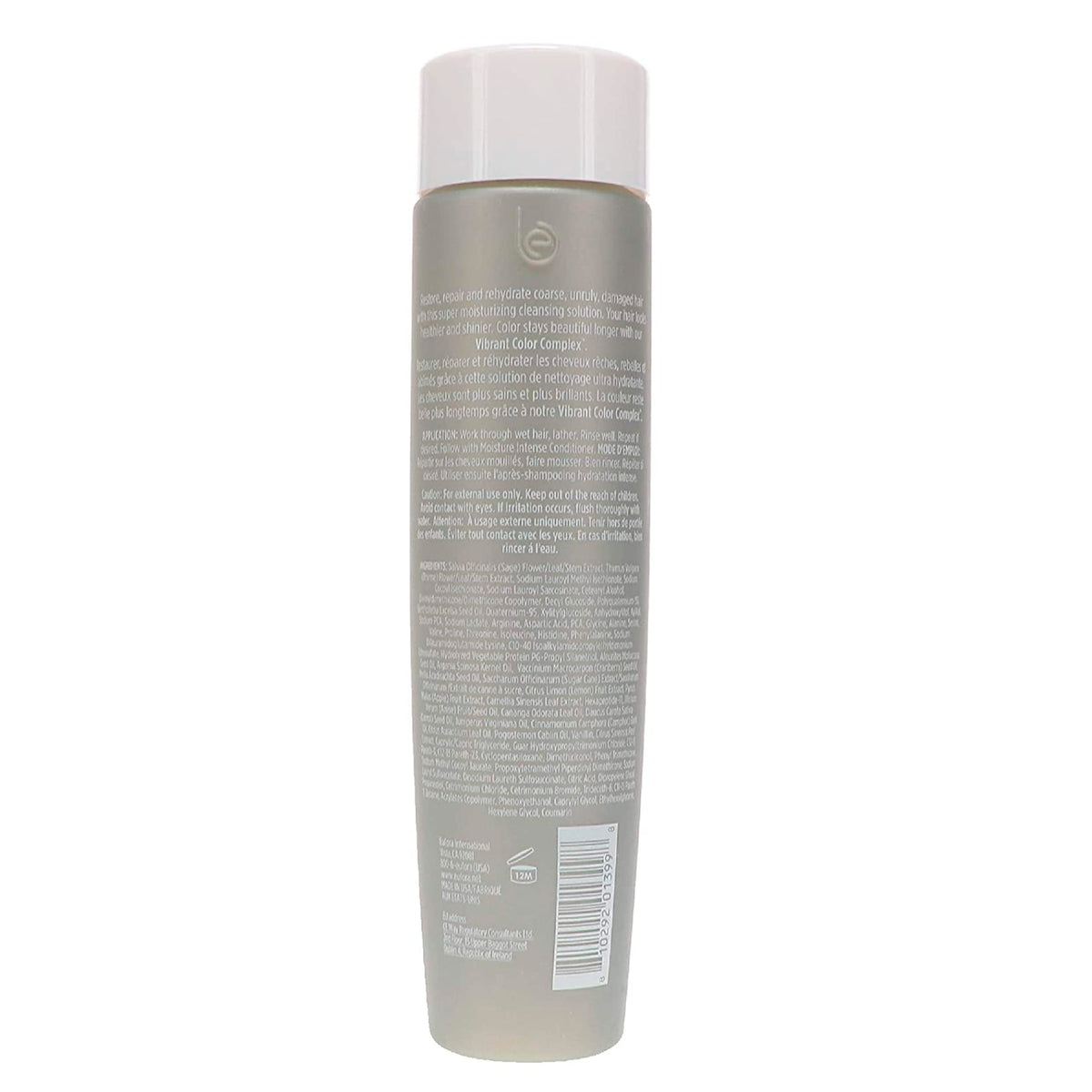Eufora ingredient label close-up, highlights botanical extracts and color care