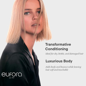 Eufora pump and label detail highlighting ingredients and usage instructions
