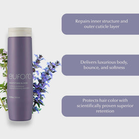Eufora creamy conditioner texture close-up illustrating smooth application