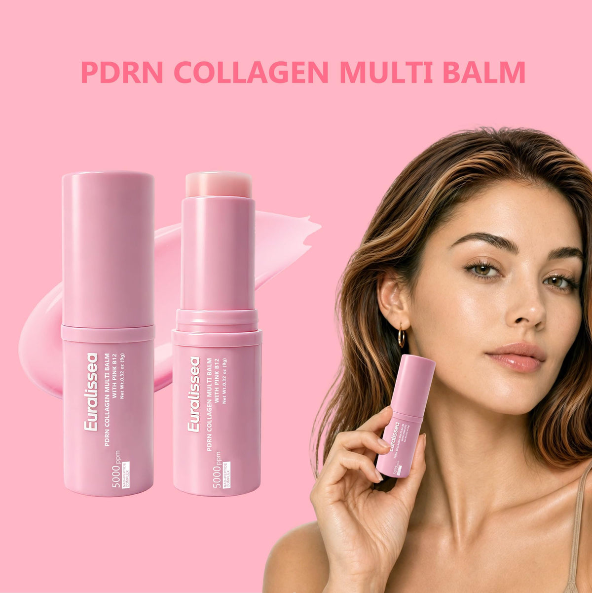 Euralissea stick close-up revealing twist-up tip and smooth balm surface