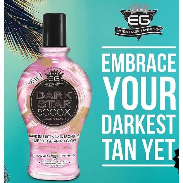 European Gold applied on skin in tanning bed illustrating even coverage for deeper color
