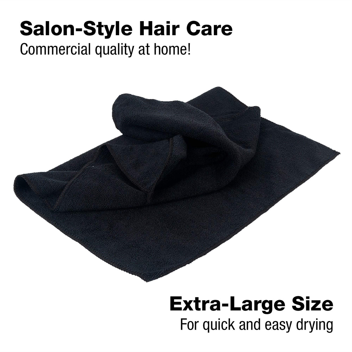 Eurow towels stacked on salon counter showing neat professional presentation