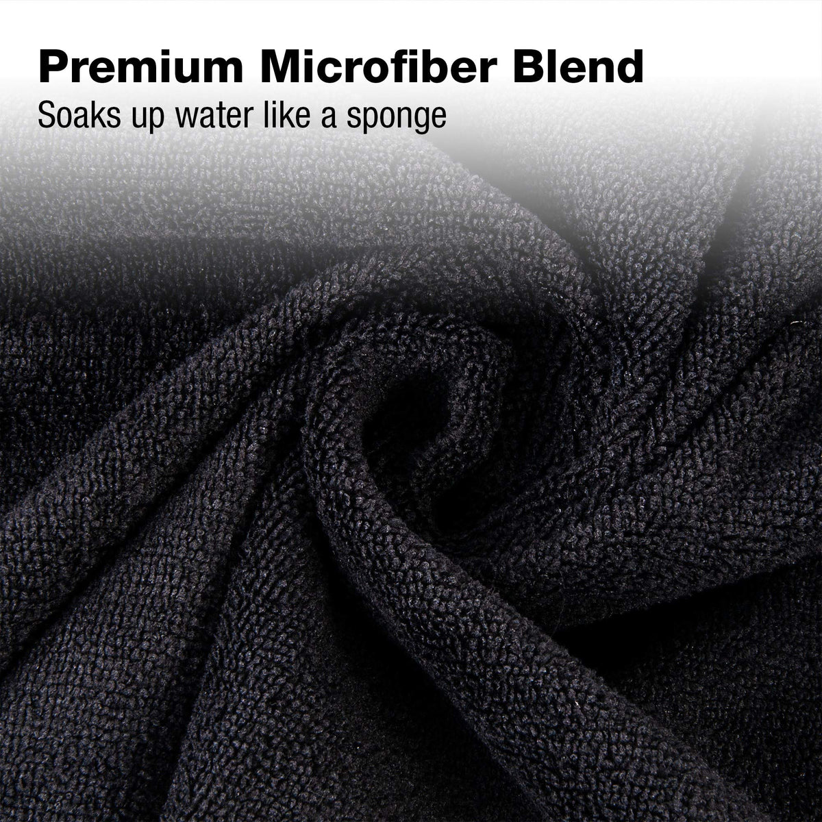 Eurow towel soaking water showing ultra absorbent performance