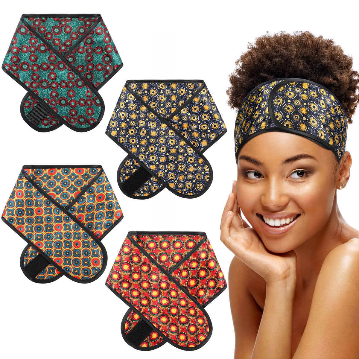 Eurzom front view packaged wraps showing vibrant colors and secure fastenings