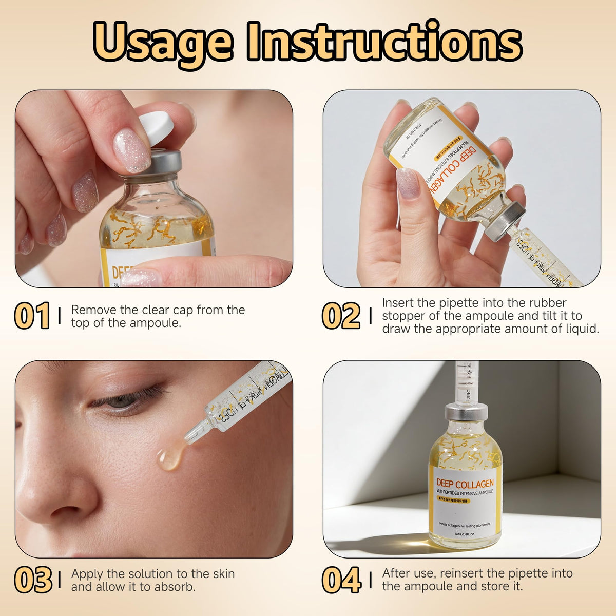 Eustofeyce serum absorbed on skin comparison showing smoother, hydrated finish