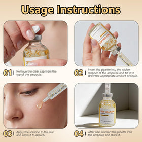 Eustofeyce serum absorbed on skin comparison showing smoother, hydrated finish
