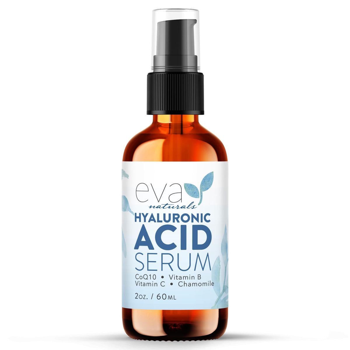 Eva Naturals front packaging showing clean label and 60 ml bottle benefits