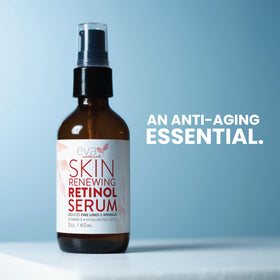 Eva Naturals bottle on bedside table lifestyle shot showing easy nightly routine