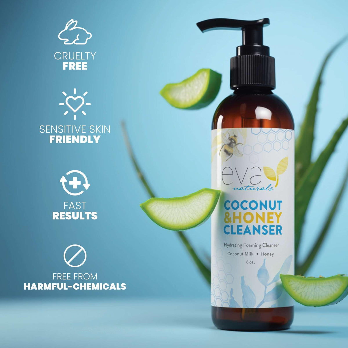 Eva Naturals recycled packaging detail showcasing eco-conscious presentation