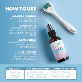 Eva Naturals roller held in hand to show scale and easy at-home use