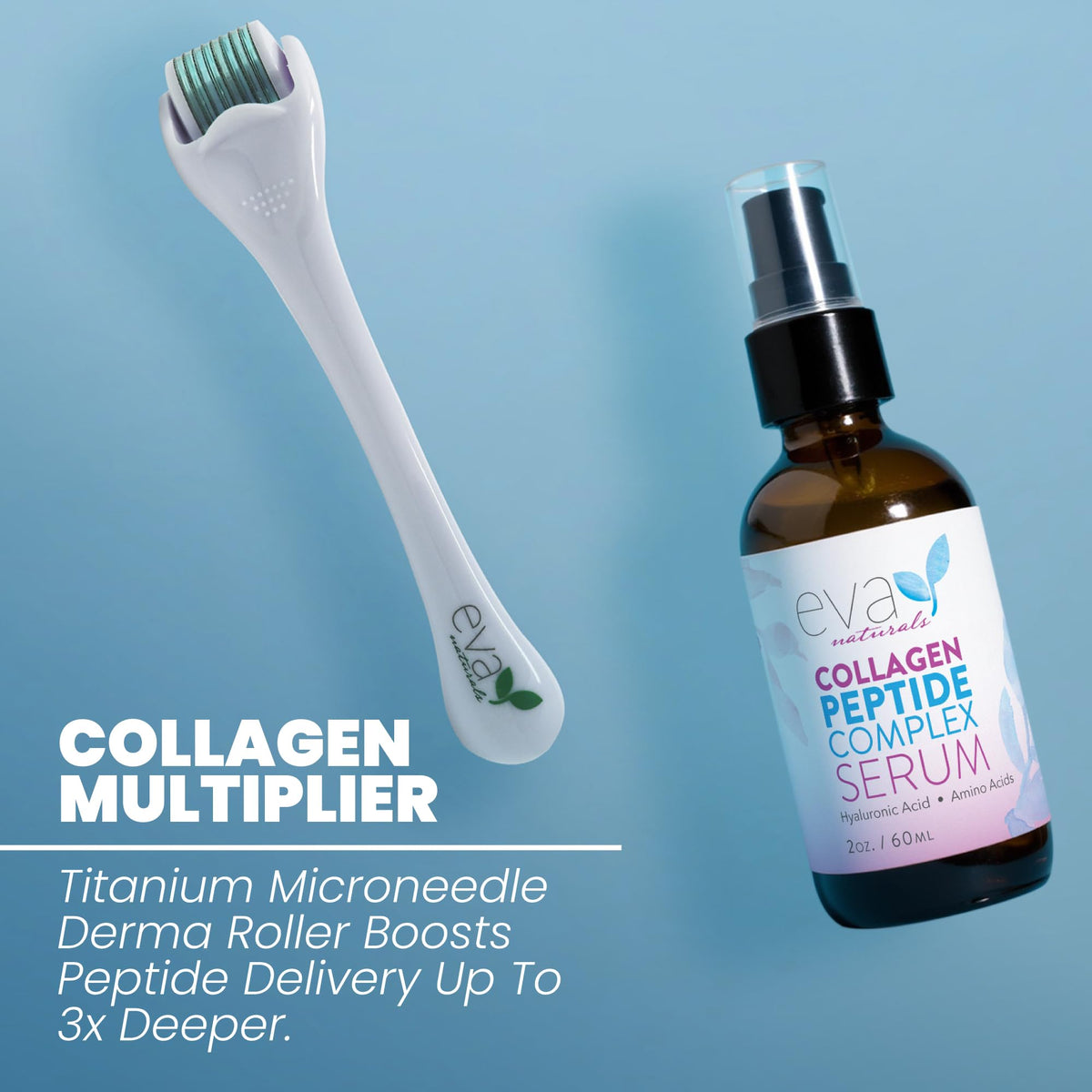 Eva Naturals serum dropper dispensing gel texture for deep hydration benefit