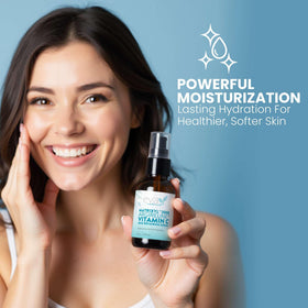 Eva Naturals serum being applied to hand demonstrating smooth absorption