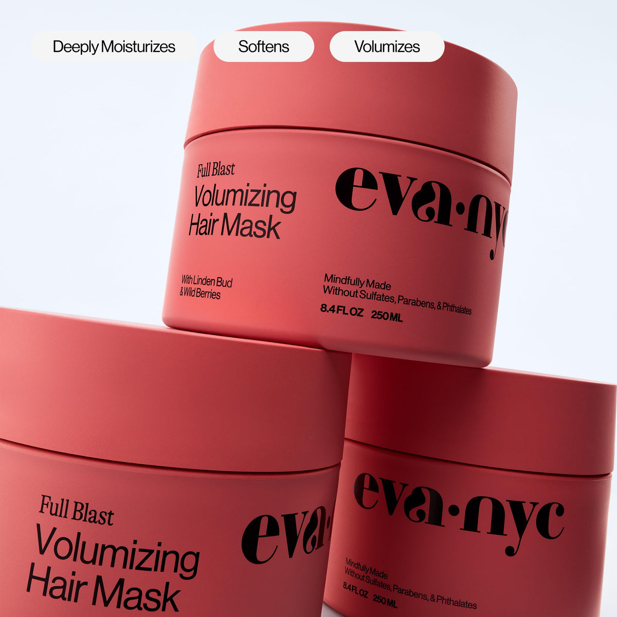 EVA·NYC being applied in shower to mid-lengths for weightless conditioning
