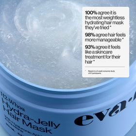EVA·NYC applying mask to mid-lengths and ends in shower for quick hydration