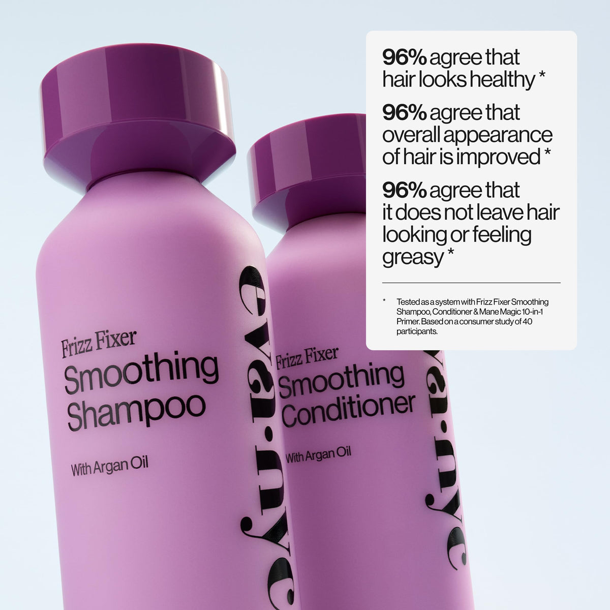 EVA·NYC conditioner on bathroom shelf evoking salon-style routine