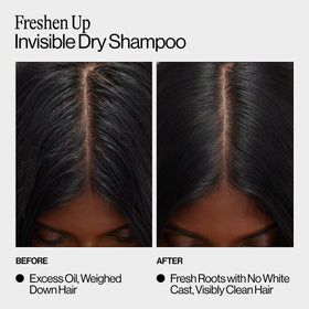 EVA·NYC being applied at roots on model, boosts lift and refreshes hair