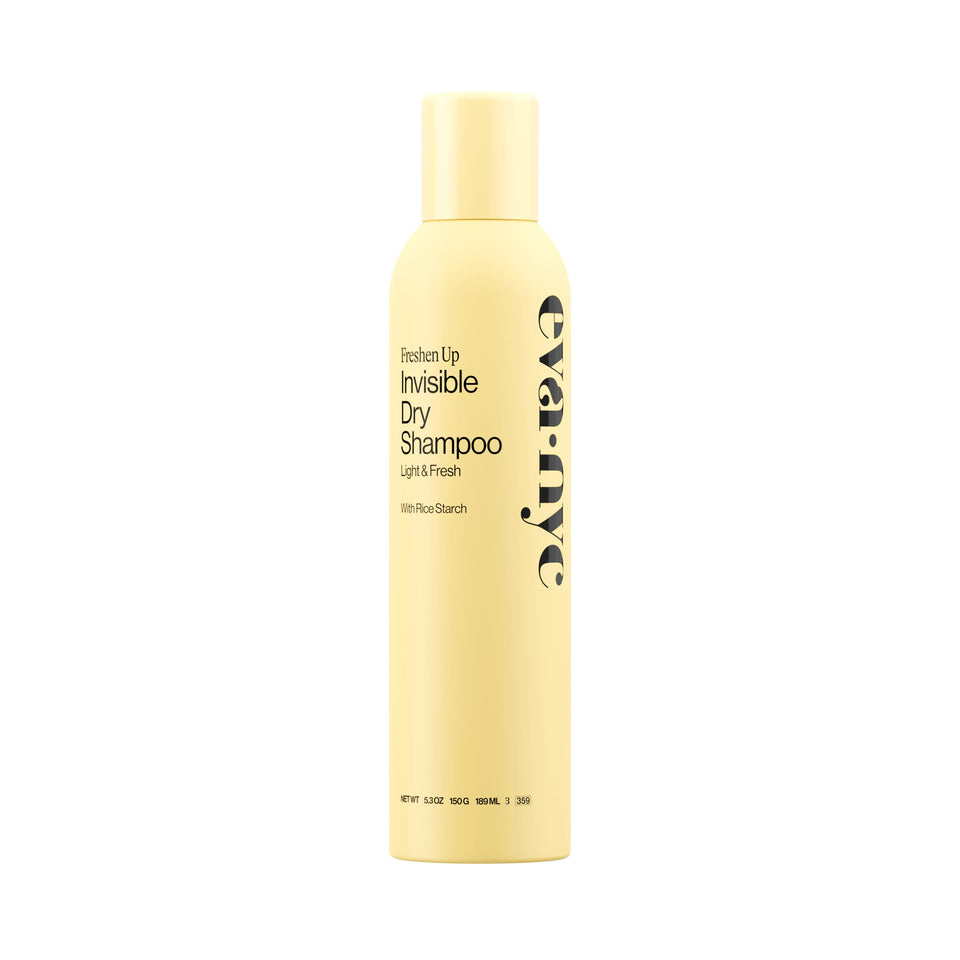 EVA·NYC front packaging shows invisible dry shampoo with benefits of oil control
