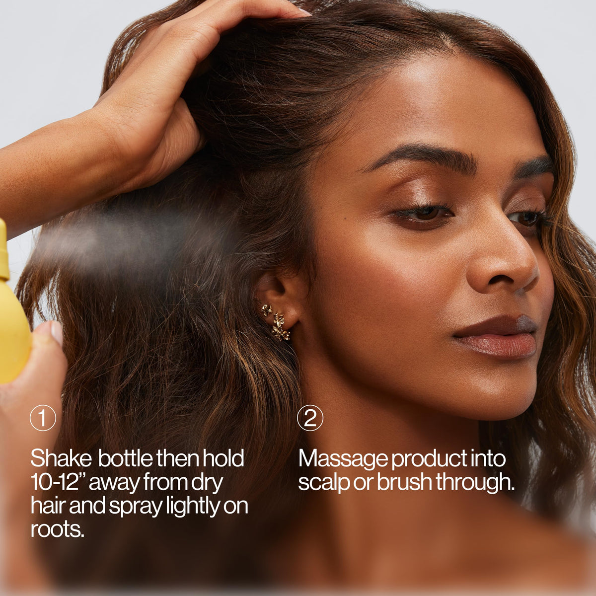EVA·NYC ingredient shot of argan oil and rice starch demonstrating nourishing absorption