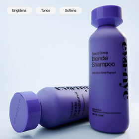 EVA·NYC shampoo being applied in shower to tone hair