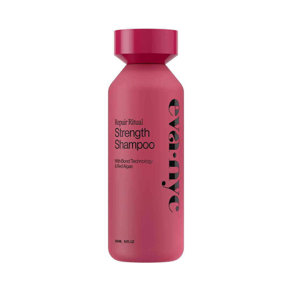 EVA·NYC front bottle showing Ritual Repair Shampoo and benefits