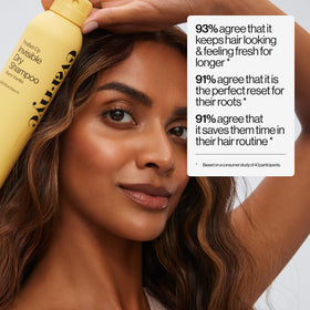 EVA·NYC on bathroom counter as part of styling routine for quick refreshes