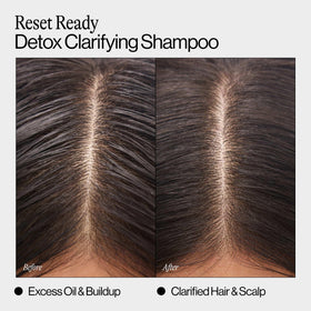 EVA·NYC foamy shampoo texture close-up illustrating gentle lather and non-stripping feel
