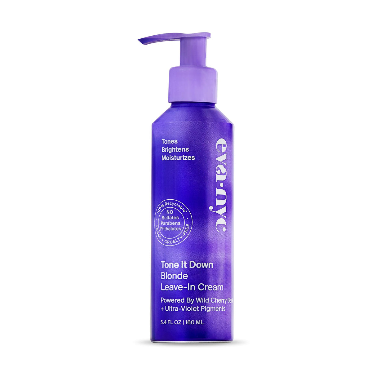 EVA·NYC front bottle view showing label and size, easy recognition