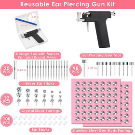 Evatage crystal studs six sizes displayed for styling options and immediate wear
