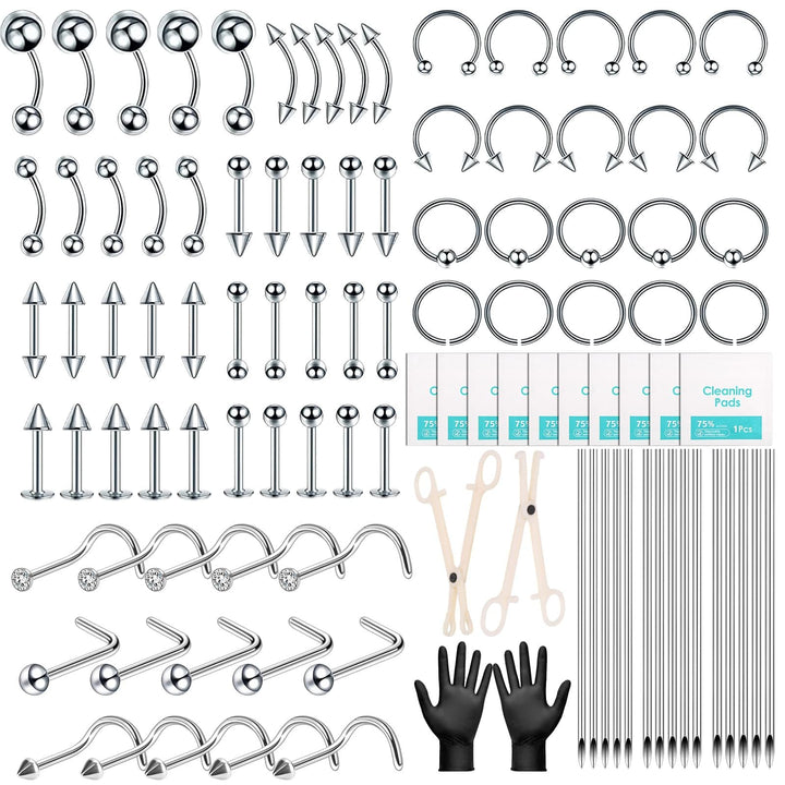 Evatage front packaging showing full piercing kit and organized components