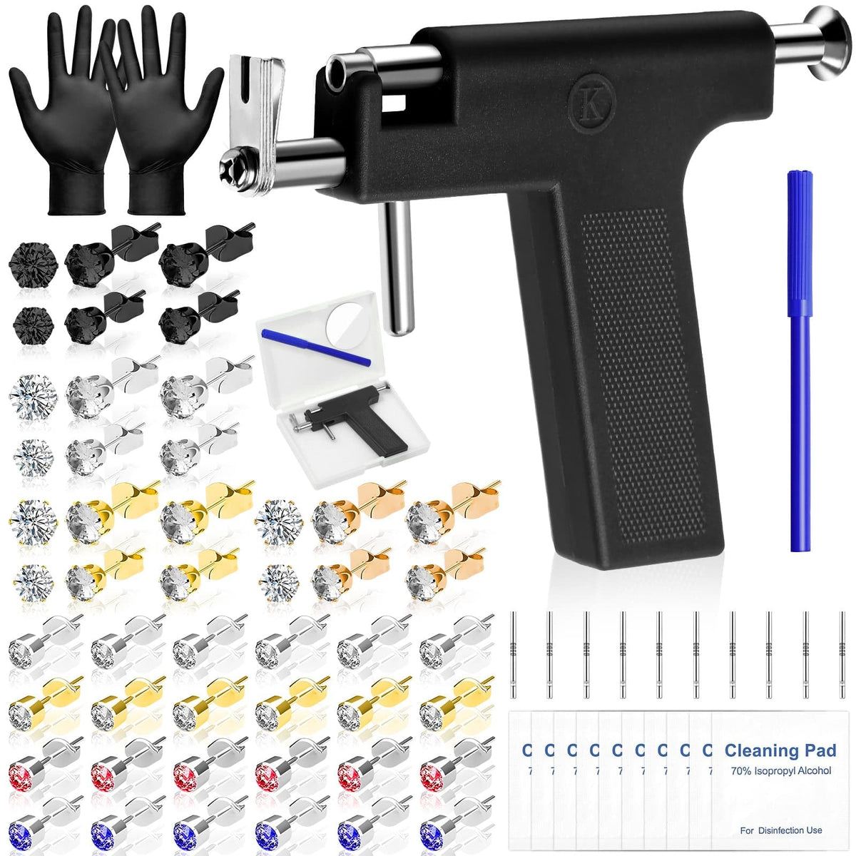 Evatage front packaging showing complete piercing kit for ready use