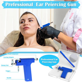 Evatage piercing gun close-up with stainless adaptor for precise placement