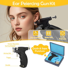 Evatage piercing gun close-up highlighting stainless steel adaptor and trigger