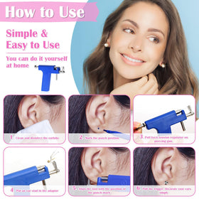 Evatage assorted studs and colorful earrings array for styling options