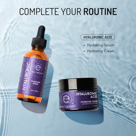Eve Hansen bottle staged with jojoba and aloe visuals to highlight natural ingredients