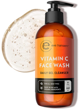 Eve Hansen front bottle view showing cleanser and easy identification benefit
