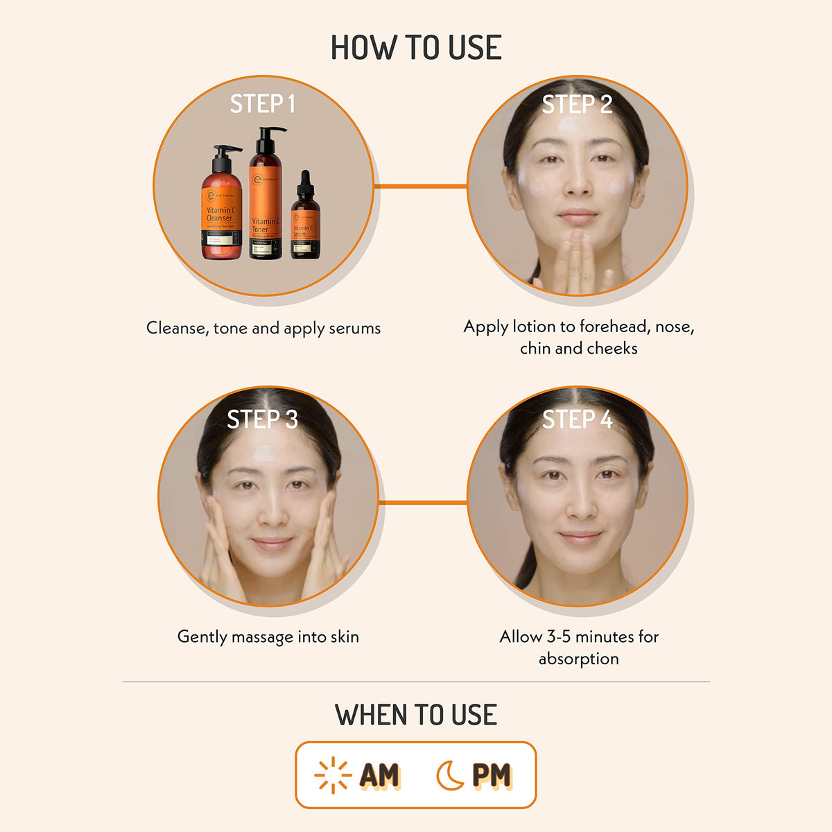 Eve Hansen product with green tea and jojoba oil ingredients flatlay for formula transparency