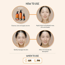 Eve Hansen product with green tea and jojoba oil ingredients flatlay for formula transparency