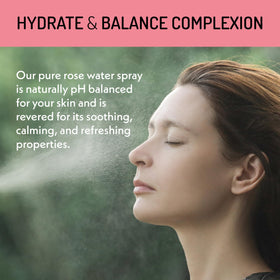 Eve Hansen misting into a hand for quick hydration and on-the-go refreshment