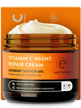 Eve Hansen night cream jar front view showing soothing hydration