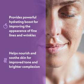 Eve Hansen hyaluronic serum texture droplet on skin highlighting lightweight absorption