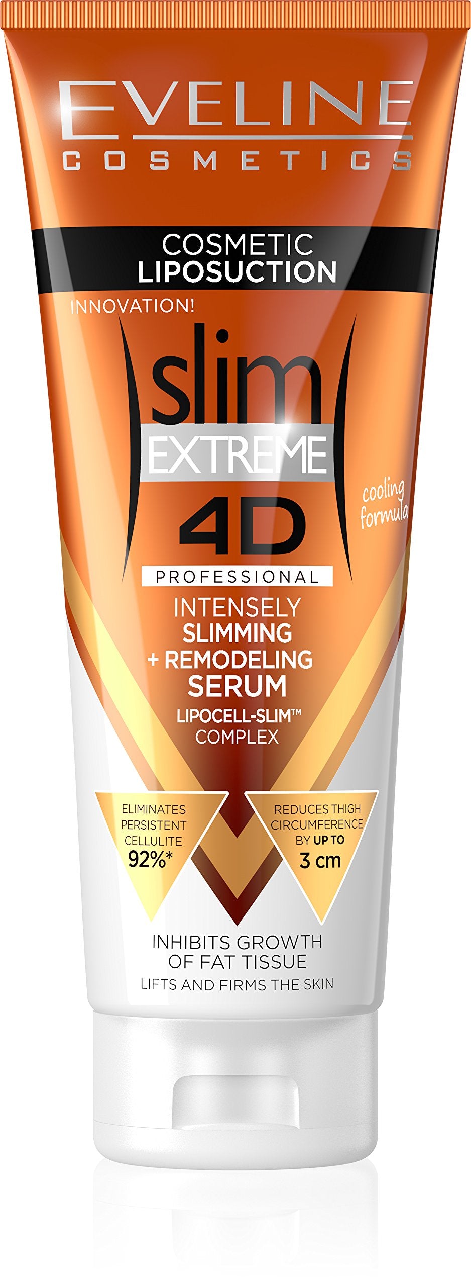 EVELINE COSMETICS front packaging showing product size and brand benefits