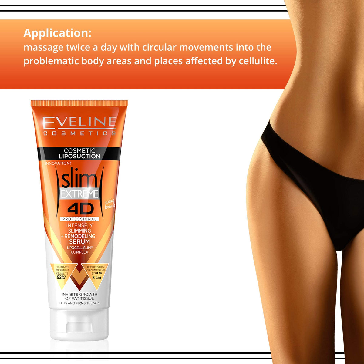 EVELINE COSMETICS on bathroom vanity illustrating everyday use