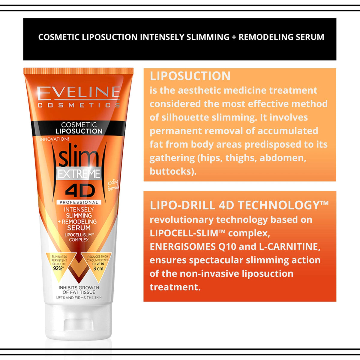 EVELINE COSMETICS serum texture close-up highlighting silky absorption