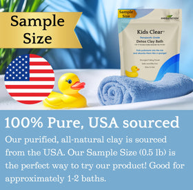 EvenbetterNow clay dissolving in warm bathwater for gentle cleansing
