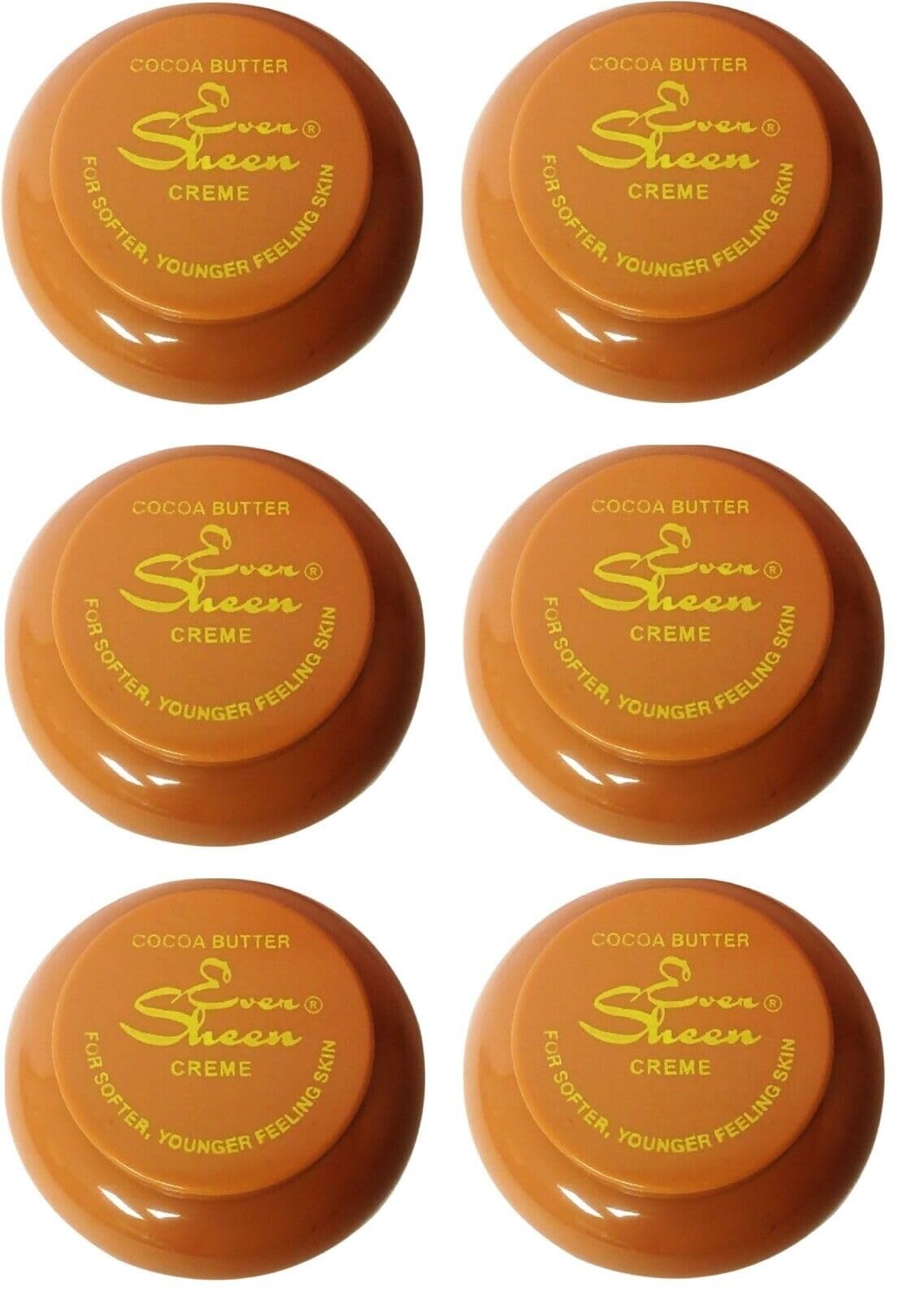 Ever Sheen jar beside hand to show size and portability benefit