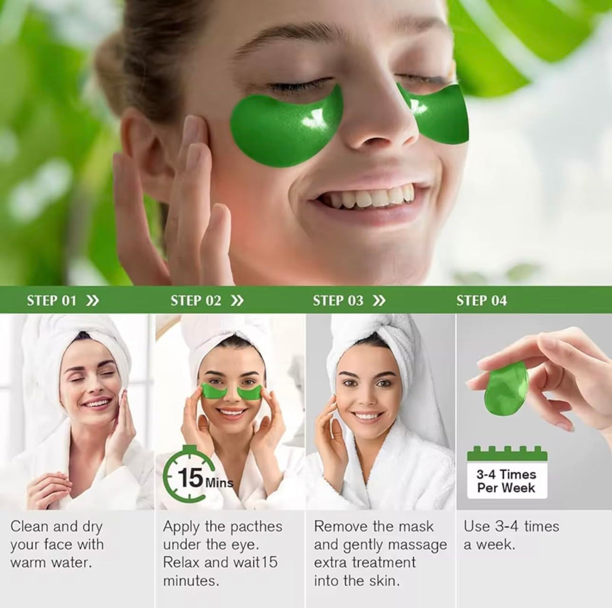 EverBliss Beauty application demonstration under eye showing comfortable fit