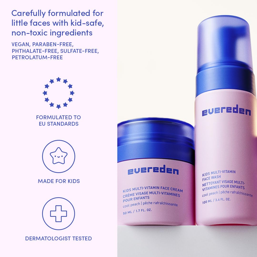 Evereden 2-in-1 shampoo and conditioner pouring to gently cleanse hair without harsh ingredients