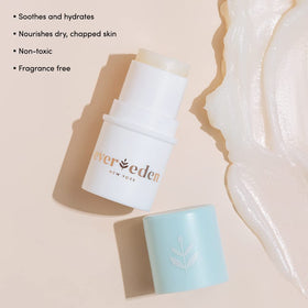 Evereden baby lip balm ingredient oils close-up highlighting jojoba and sunflower oil benefits