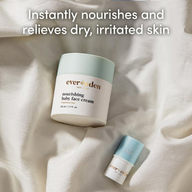 Evereden baby lip balm next to diaper bag showing small size and on-the-go convenience